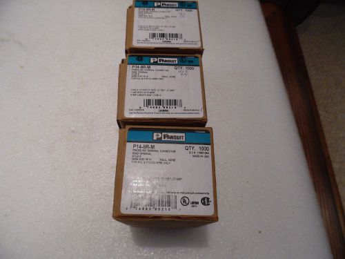 Panduit p14-8r-m ring terminal, 18 – 14 awg, #8 stud size nib lot of 3000 for sale