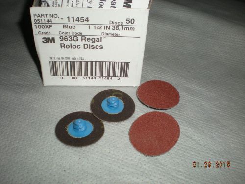 3M™ Roloc™ 11454 Coated Finishing Disc  1-1/2&#034; diameter 100 Grit **CHEAP** 963G