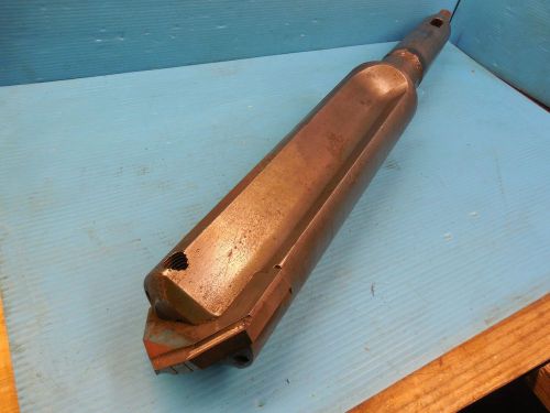 WAUKESHA 4 3/8&#034; DIA SPADE DRILL W/ MORSE TAPER SHANK WELDED TO IT METALWORKING