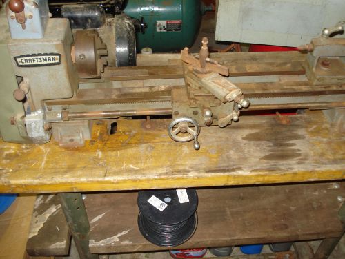 Craftsman 6 inch metal lathe mod #101.21200 w- motor stand extra parts for sale