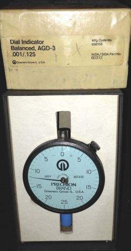 PRECISION BRAND DIAL INDICATOR BALANCED, AGD-3 .001/.125