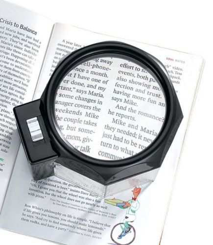 WalterDrake Illuminated Magnifier, Black 