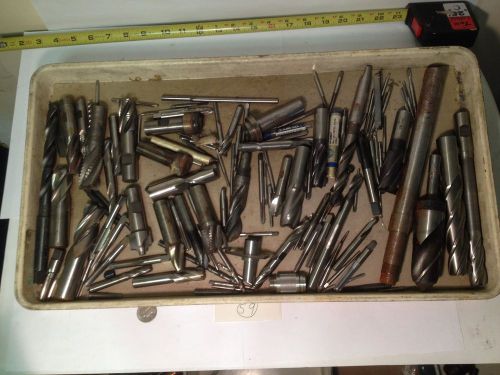 Machinist Lot #2. End Mills, Drill Bits, Taps, etc. Nice Lot!