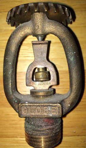 1974 Globe 1/2&#034; 165* Upright Sprinkler Head