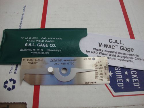 G.A.L. V-WAC Weld Gauge Gal 5