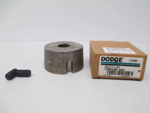 New dodge 119108 taper lock bushing 2517 x 1 kw d230749 for sale