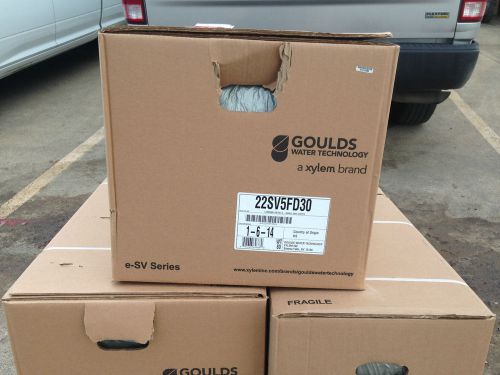 Goulds 22sv5fd30 5 stg ss esv vertical water pump liquid end grundfos cr32 cr 32 for sale