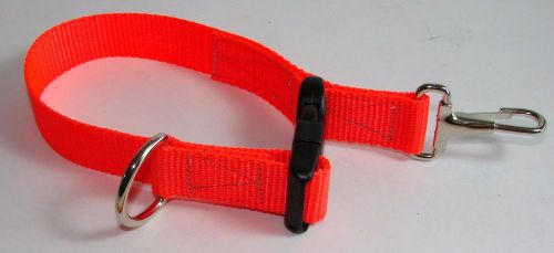 Sav-A-Jake Firefighter Glove Strap - Quick Release Clip - Hot Orange