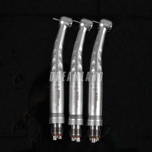 3pc dental fiber optic led handpiece high speed 6 hole coupler fit kavo sk-c6 c5 for sale