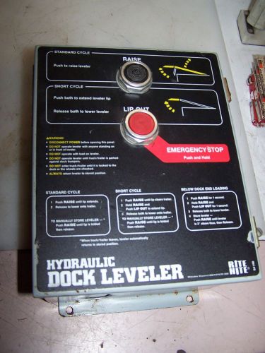 RITE-HITE 1 HP DOCK LEVELER CONTROL BOX MODEL 7151 480 VOLT NEMA 12 &amp; 13