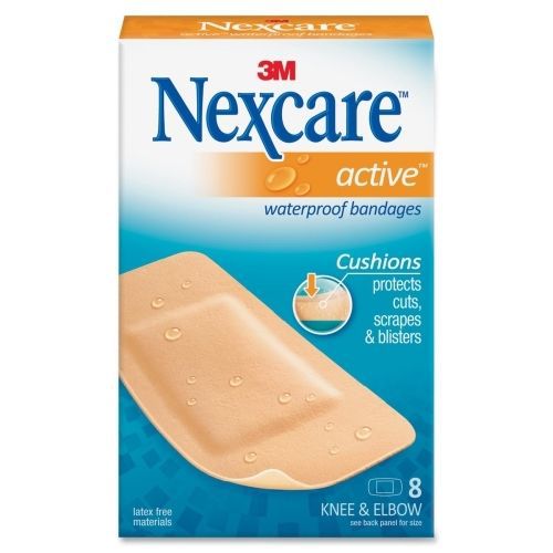 Nexcare diamond-shape knee/elbow bandage - 1.13&#034;x4&#034; - 8/pack- beige- mmm51108 for sale