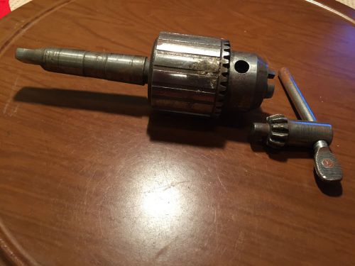 Jacobs Chuck 6A with Morse #2 to Jacobs #33 Taper Adapter Plus Jacobs Key #3