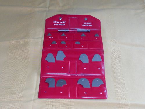 STARRETT #167MDHZ RADIUS GAGE SET - MILLIMETER