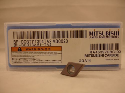 DCGT 32.51 TA2 MBC020 MITSUBISHI CBN Inserts (1 pcs) New&amp;Original