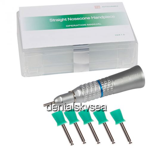 Dental low speed straight nose cone e-type latch handpiece +100pc polishing cups for sale