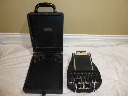 Vintage SM Stenograph Stenographic Machines Chicago USA Standard Model With Case