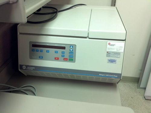 BECKMAN COULTER ALLEGRA 64R  REFRIGERATED CENTRIFUGE -
							
							show original title