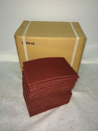 Hand Pads Maroon 6X8 Box of 100 (General Purpose Marron Pads)