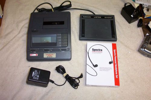 DICTAPHONE MICRO CASSETTE TRANSCRIBER BY LANIER MODEL VW - 210 W/ACCESSORIES