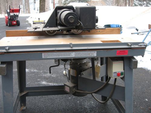 Weaver straight sticking shaper with power feeder serial #980049  model SH2316