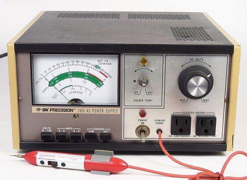 BK PRECISION MODEL 1655 VARIABLE AC POWER SUPPLY w/ LEAKAGE PROBE