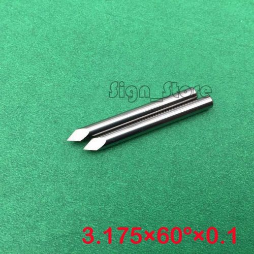 10pcs Three Edge CNC Router Carving Engraving Bit 3.175mmx60°x0.1mm