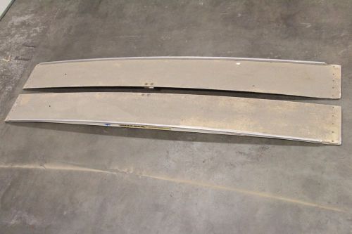 Lot of (2) Melcher FiberGlass Loading Moving Ramp Max Load 3,000 LBS 3k 14ft