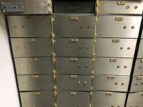 BANK SAFE SAFETY DEPOSIT BOX 21 BOXES PER CABINET