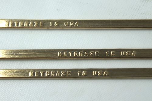 3 Rods of Netbraze 15 Silver Brazing Rod, 15% Silver, HVAC Type