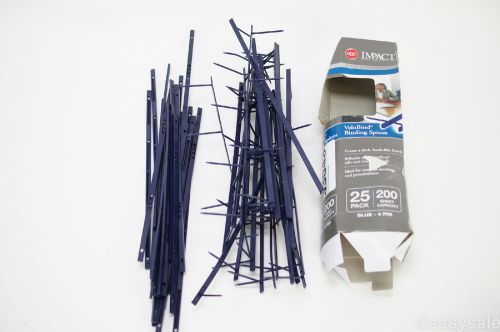 GBC Impact VeloBind Binding Spines - Blue 4 Pin 200 Sheet Capacity (25 Pack)