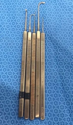 Set Of 5 Storz Dental Instruments E-5106 , E 600 , E-549 , E-591 , E0545