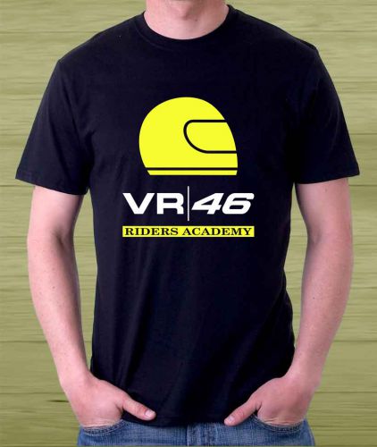 New !!! The Doctor Valentino Rossi VR 46 Logo Men&#039;s Black T Shirt Size S to 3XL