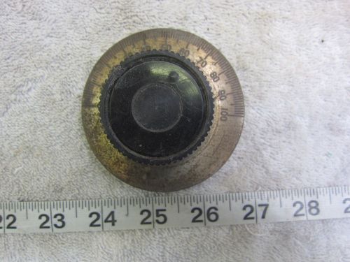 National Velvet Vernier 0-100 3&#034; Dia Dial w Knob, Used