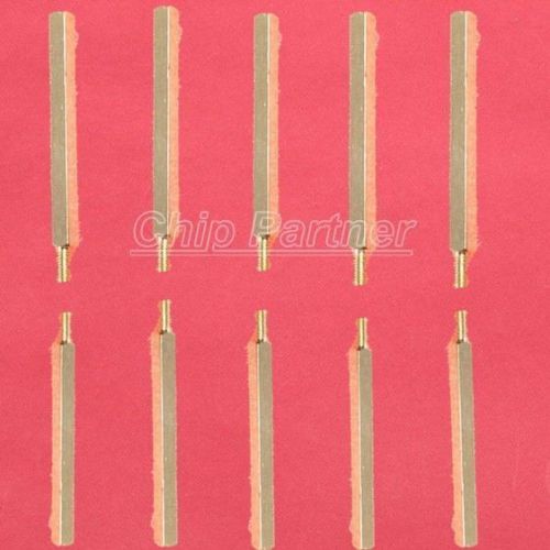 10pcs 40+6 M3 Male Brass Standoff Spacer 6mm x M3 Female 40mm