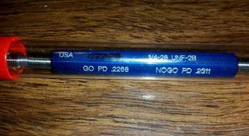 1/4-28 UNF-2B .2268 / .2311 go no go thread gauge