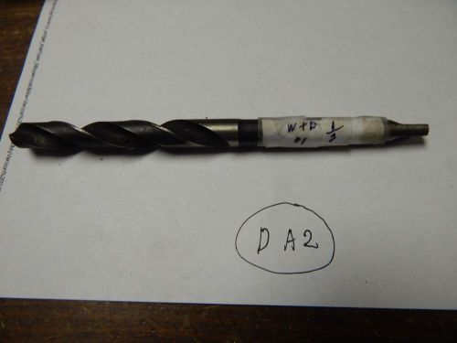 W + D 1/2&#034;  x #1 Taper Shank Twist Drill Bit