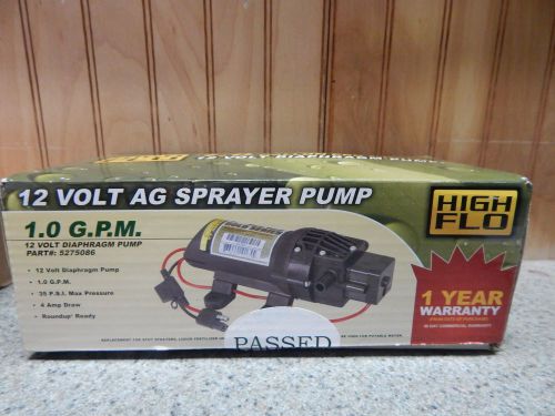 NEW HIGH FLO 1.0 GALLON PER MINUTE 12 VOLT DIAPHRAGM PUMP 5275086