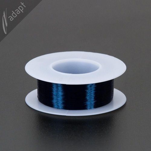 Magnet Wire, Enameled Copper, Blue, 40 AWG (gauge), 130C, ~1/8 lb, 4000&#039;