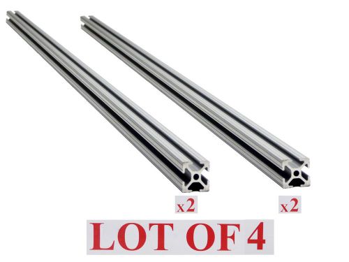 LOT 4 80/20 1&#034; x 1&#034;  T-SLOT ALUMINUM EXTRUSION (2x) 72&#034; (2x) 67-7/8&#034; STOCK BAR