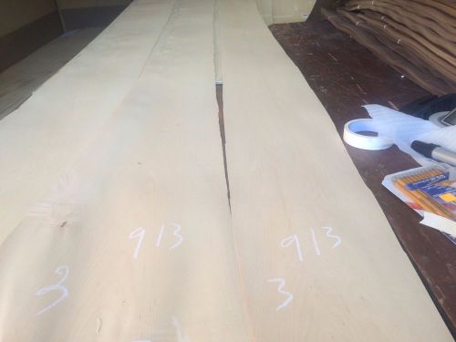 Wood Maple   Veneer  114x8,7,9,  total 3pcs RAW VENEER  1/46 N913.