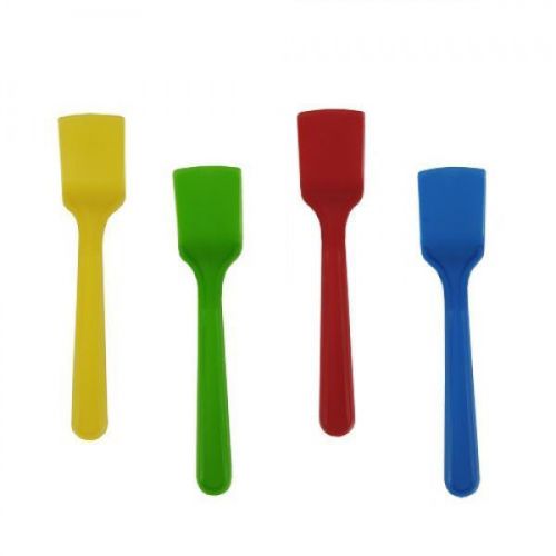 Plastic Ice Cream Dessert Spoons Party Picnic BBQ Food Sampling Jelly Craft Kids