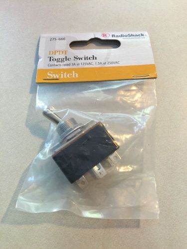 DPDT Heavy Duty Toggle Switch 3A 125VAC RadioShack #275-666 New!!!