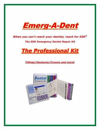 EDK PRO-Dental Repair Kit Crowns/Fillings/Bridgework Worlds Most Complete KIt