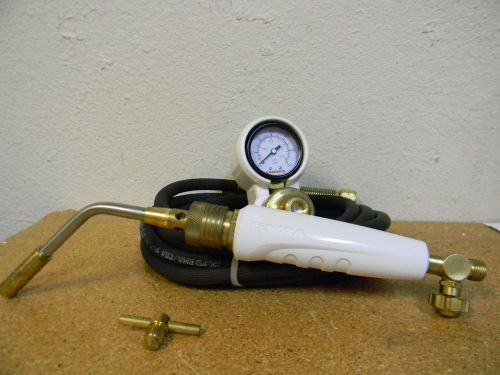 Lenox LX4P Air Propane Mapp Torch Kit Regulator-2&#034; Gage 12-1/2Ft Hose LP3/LP5Tip