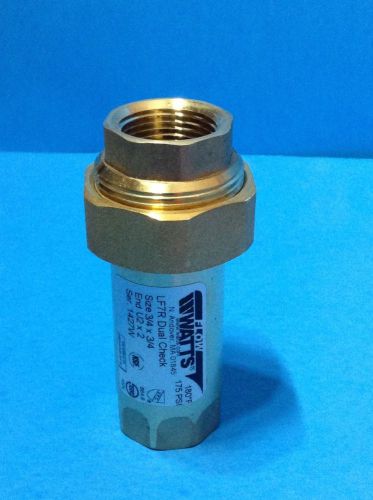 Watts 1x1 LF7R  U2x2 1 inch dual check valve