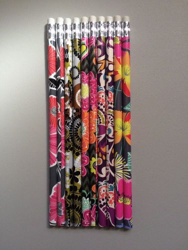 NEW Vera Bradley Pencil Lot 10 Plum Crazy Jazzy Blooms Ziggy Zinnia School Dorm