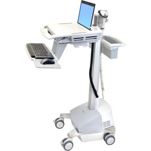 Ergotron styleview emr laptop cart, sla powered - 18 lb capacity - 4 casters - z for sale