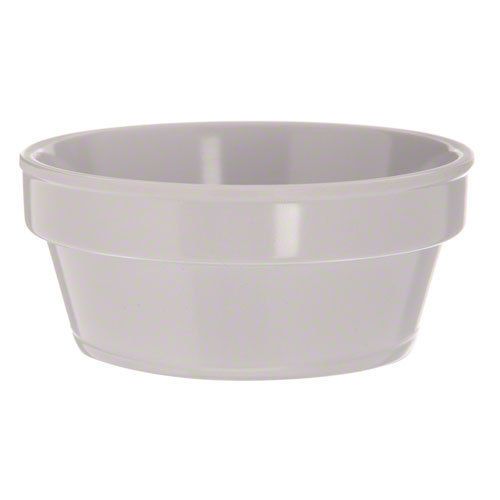 THUNDER GROUP 1 DZ NUSTONE WHITE 4 OZ. MELAMINE FLUTED RAMEKIN NSF - NS503W