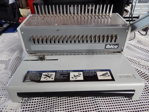 IBICO KOMBO Heavy Duty Plastic Comb Binder Binding Machine - Great Condition