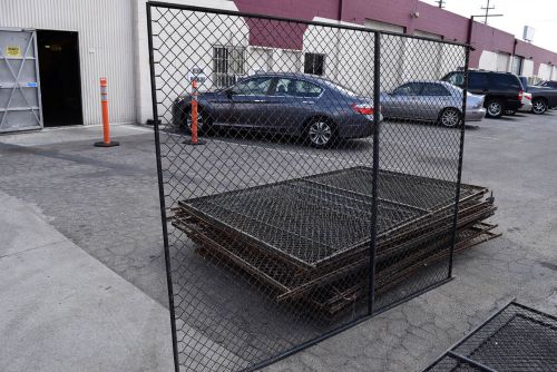 Qty~15 hd metal standard wire partition security cage framed fence panels 5&#039;x8&#039; for sale